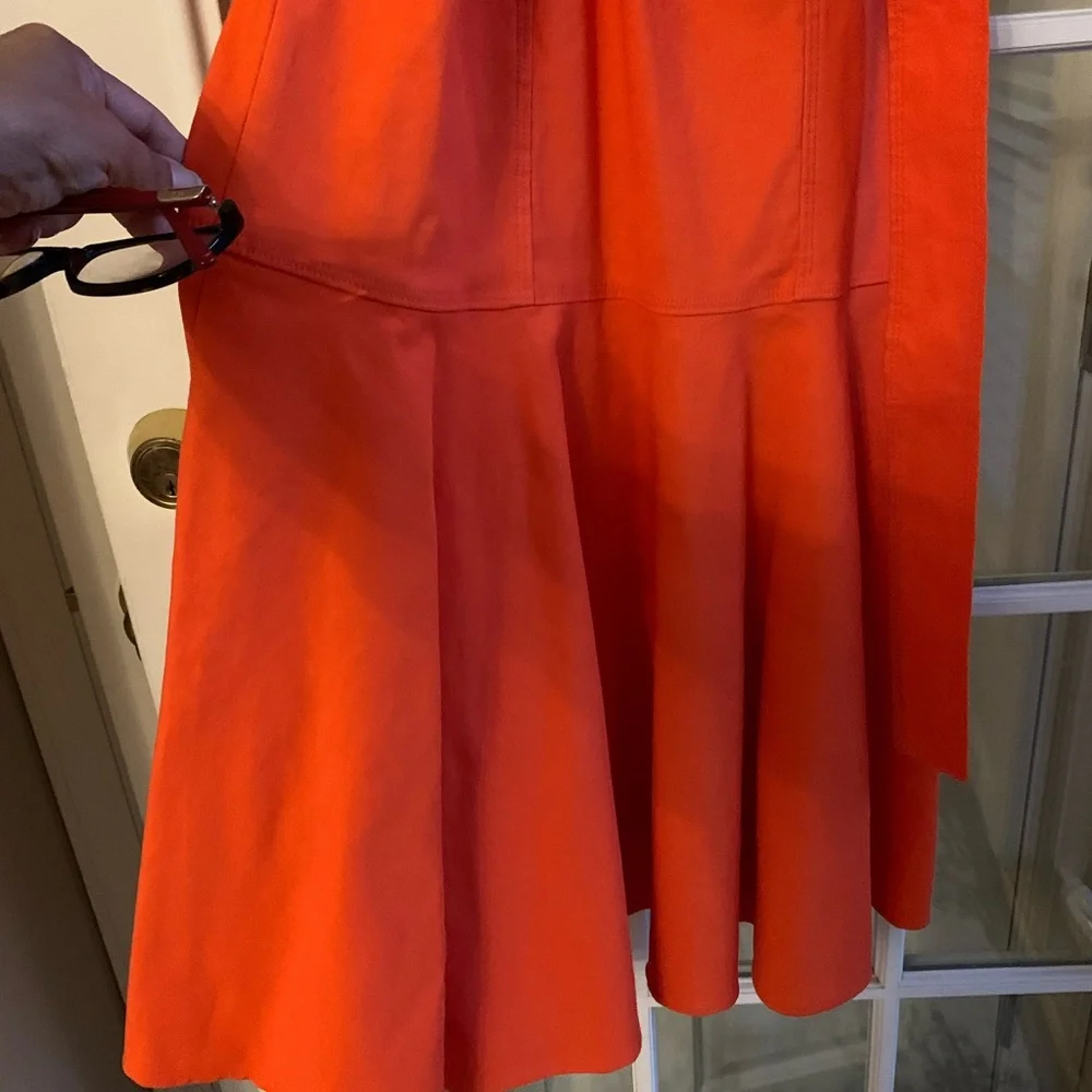 Orange A.L.C. Sabrina Linen Blend Bustier Midi Dress🧡 - Picture 7 of 13
